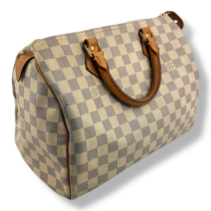 Louis Vuitton Speedy 30 Damier Azur Handbag - Lux Central