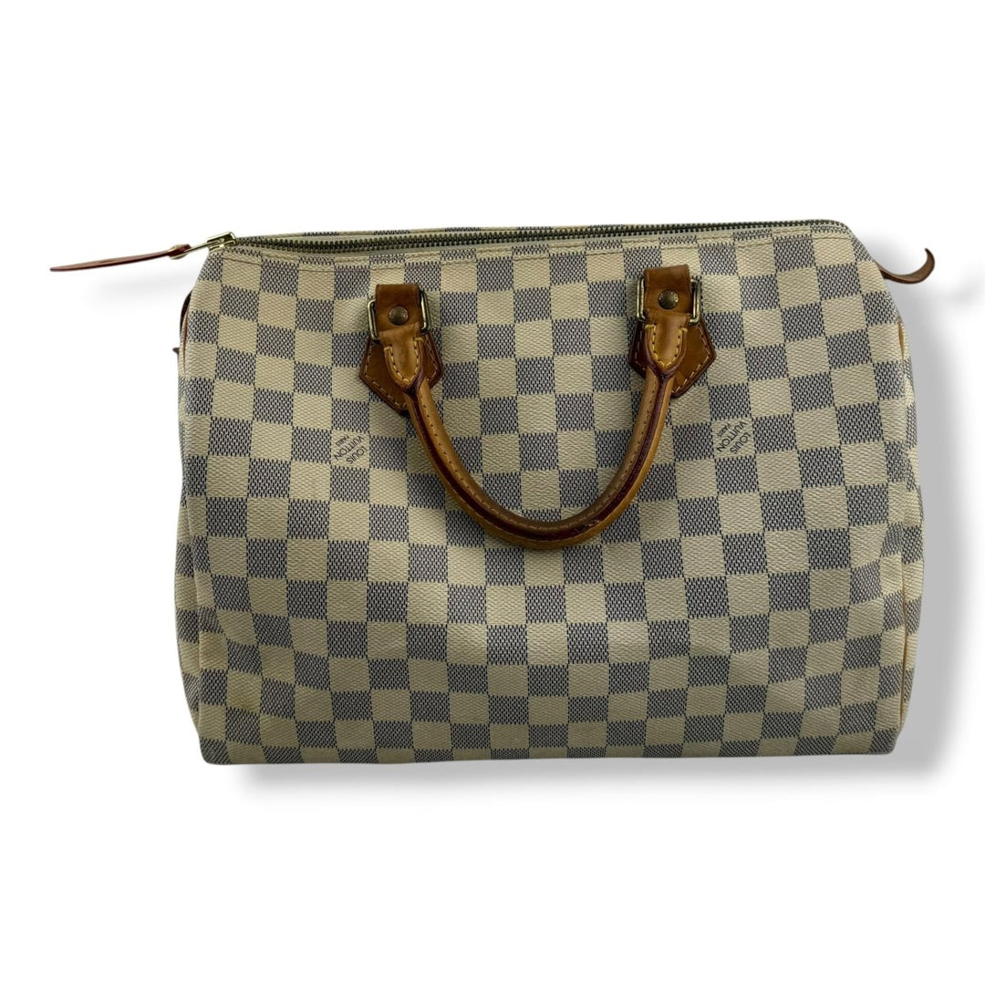 Louis Vuitton Speedy 30 Damier Azur Handbag - Lux Central