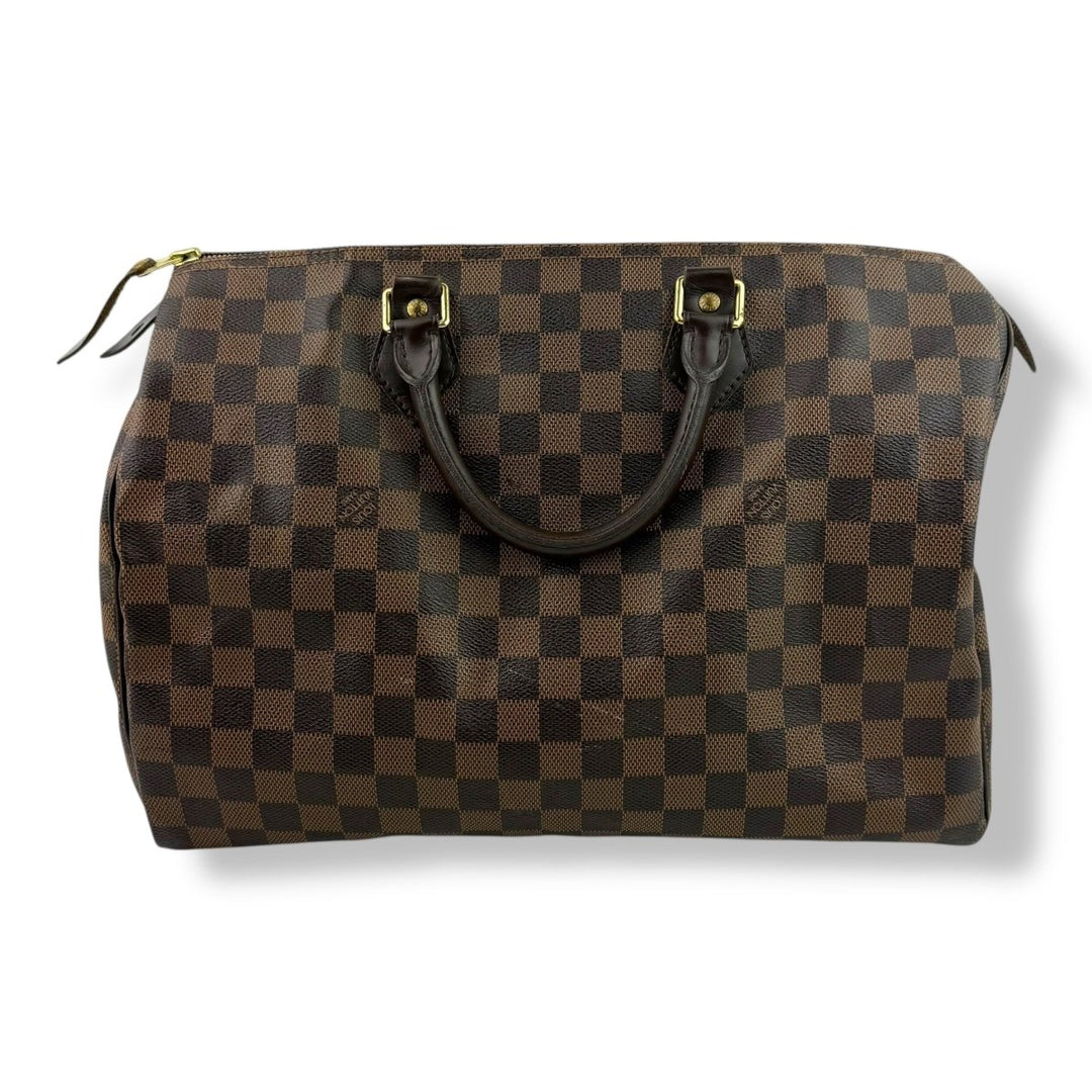 Louis Vuitton Speedy 35 Brown Damier Handbag - Lux Central