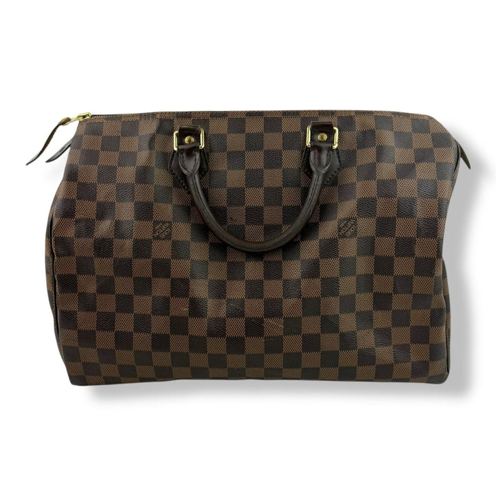 Louis Vuitton Speedy 35 Brown Damier Handbag - Lux Central