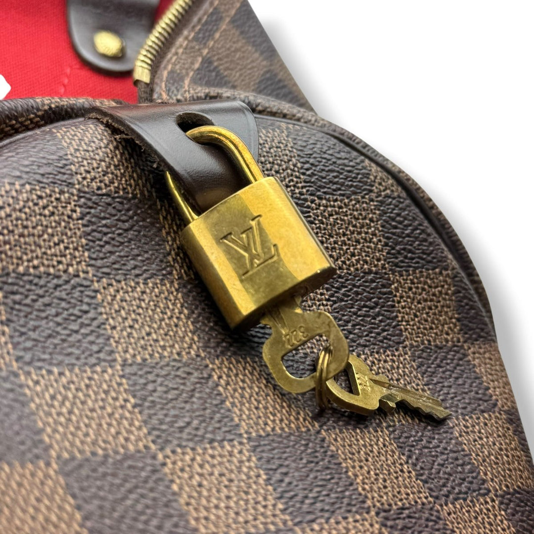 Louis Vuitton Speedy 35 Brown Damier Handbag - Lux Central