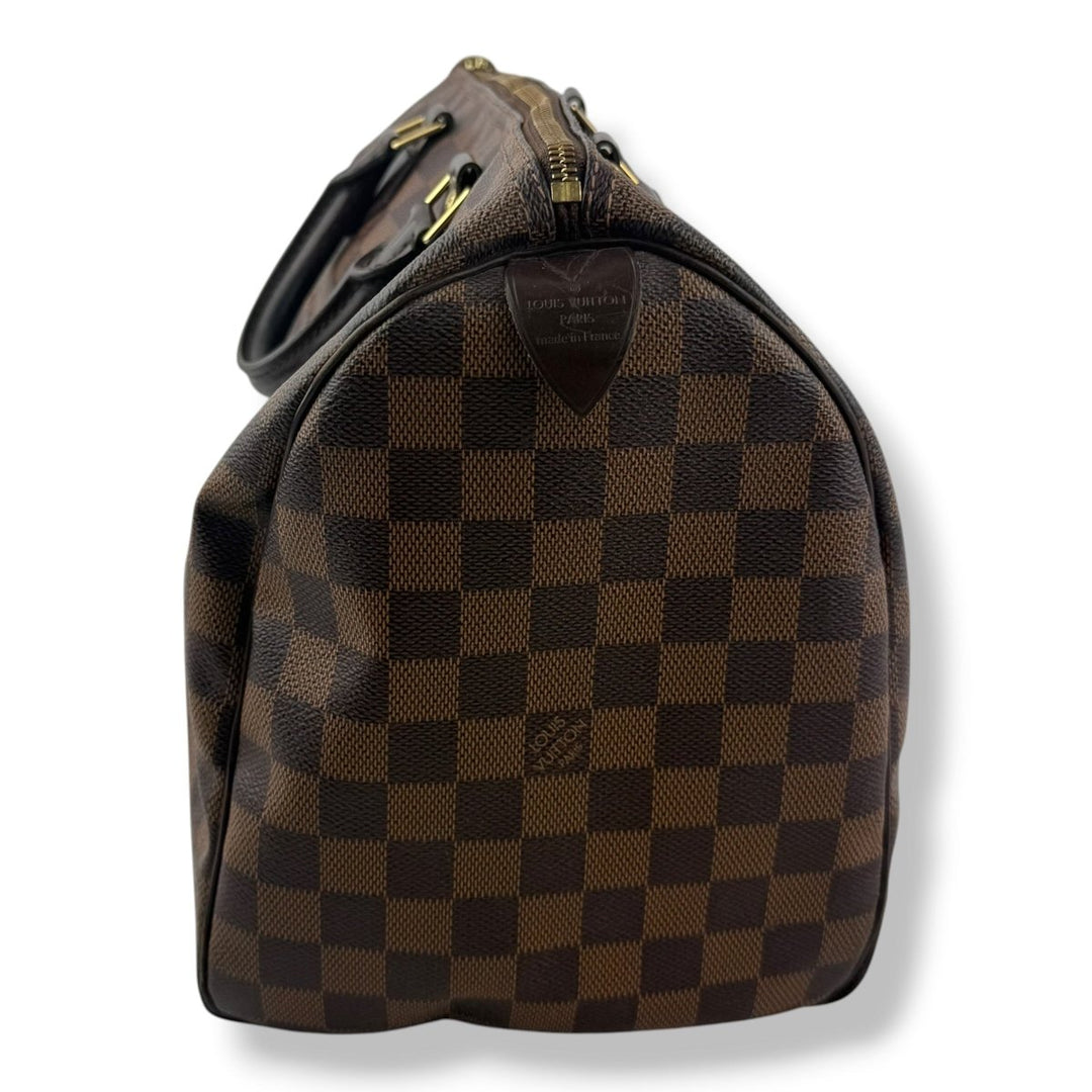 Louis Vuitton Speedy 35 Brown Damier Handbag - Lux Central