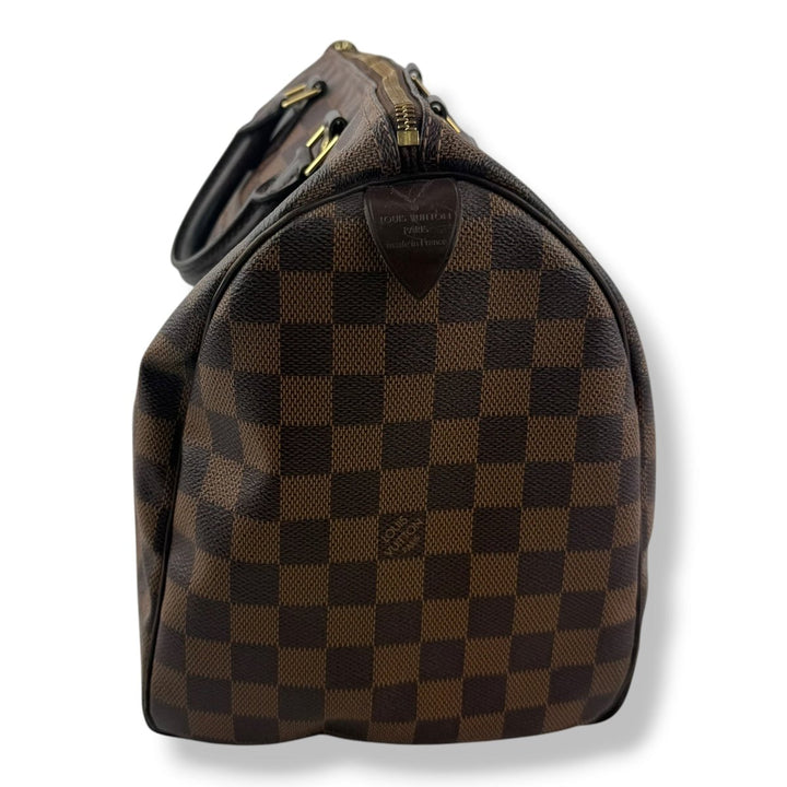 Louis Vuitton Speedy 35 Brown Damier Handbag - Lux Central