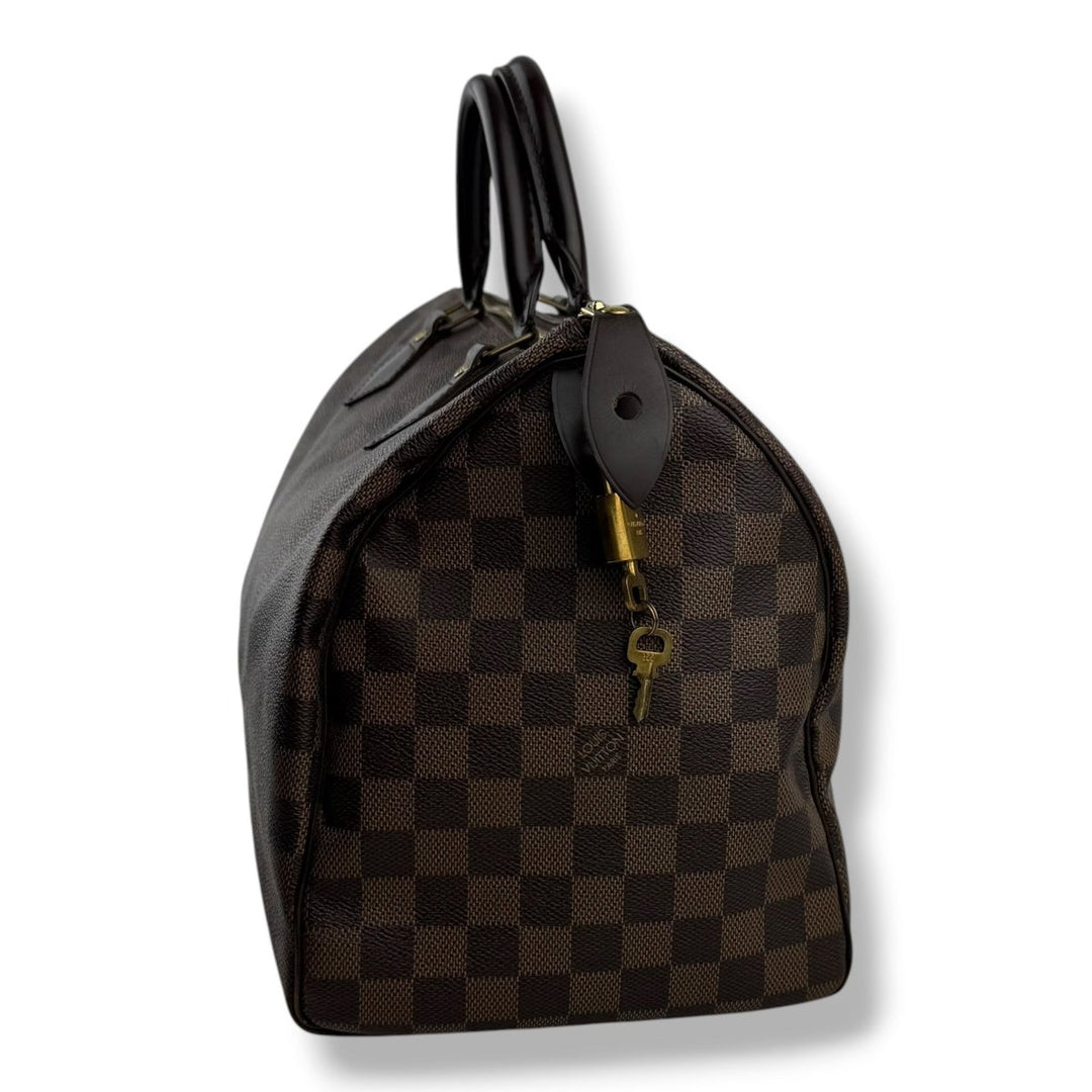 Louis Vuitton Speedy 35 Brown Damier Handbag - Lux Central
