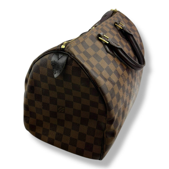 Louis Vuitton Speedy 35 Brown Damier Handbag - Lux Central