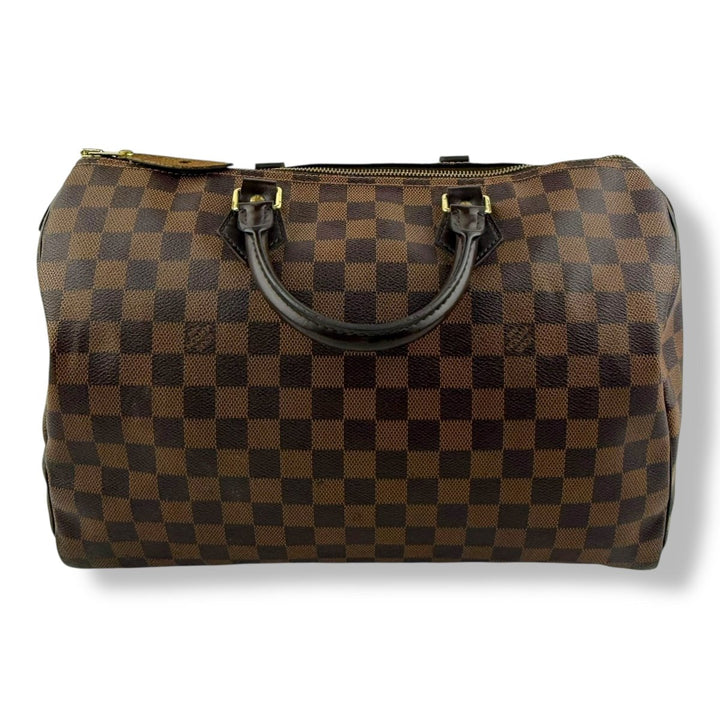 Louis Vuitton Speedy 35 Brown Damier Handbag - Lux Central