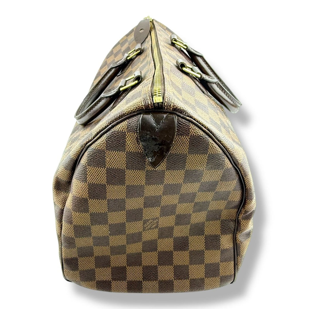 Louis Vuitton Speedy 35 Brown Damier Handbag - Lux Central