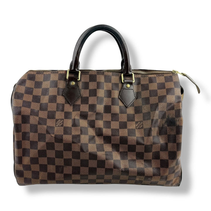 Louis Vuitton Speedy 35 Brown Damier Handbag - Lux Central