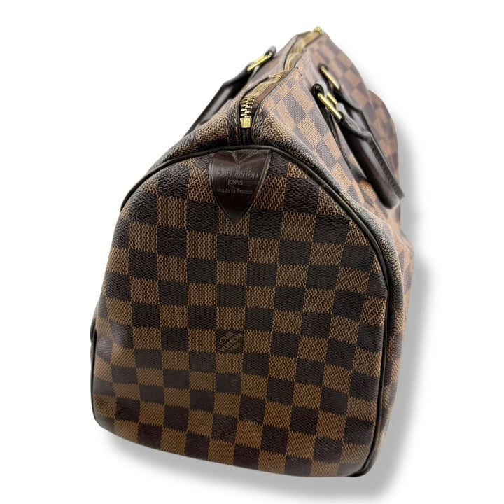 Louis Vuitton Speedy 35 Brown Damier Handbag - Lux Central