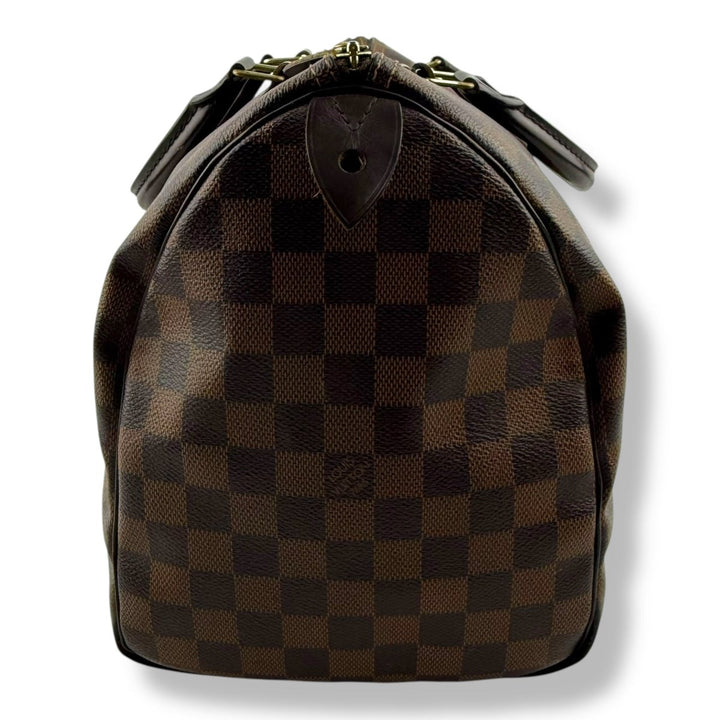 Louis Vuitton Speedy 35 Brown Damier Handbag - Lux Central