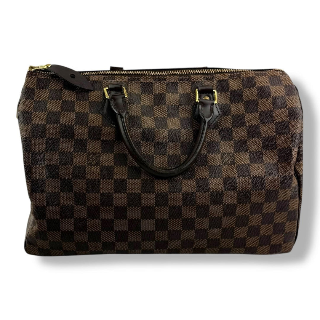 Louis Vuitton Speedy 35 Brown Damier Handbag - Lux Central