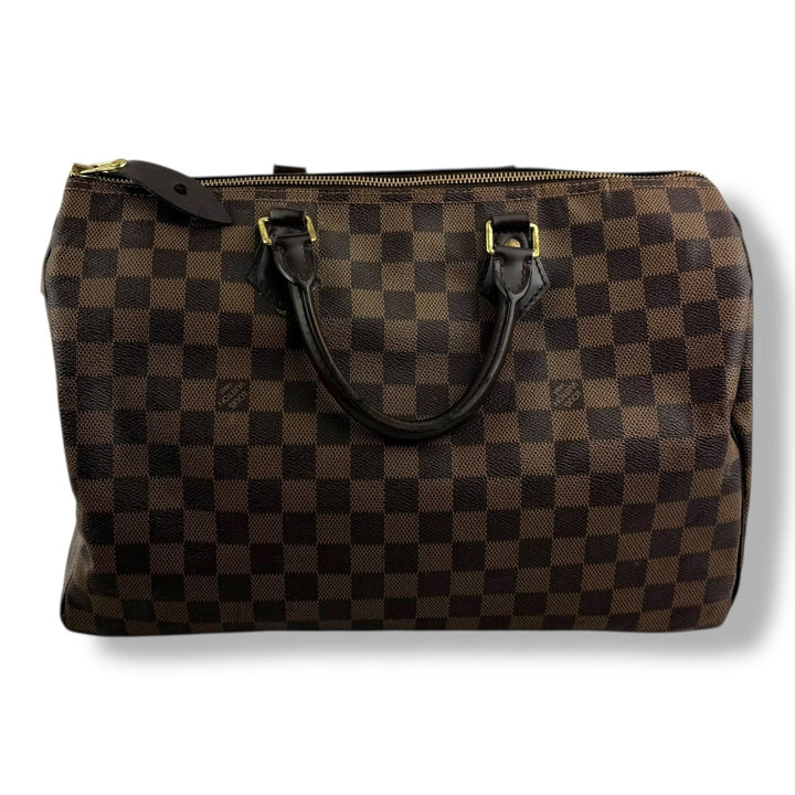 Louis Vuitton Speedy 35 Brown Damier Handbag - Lux Central