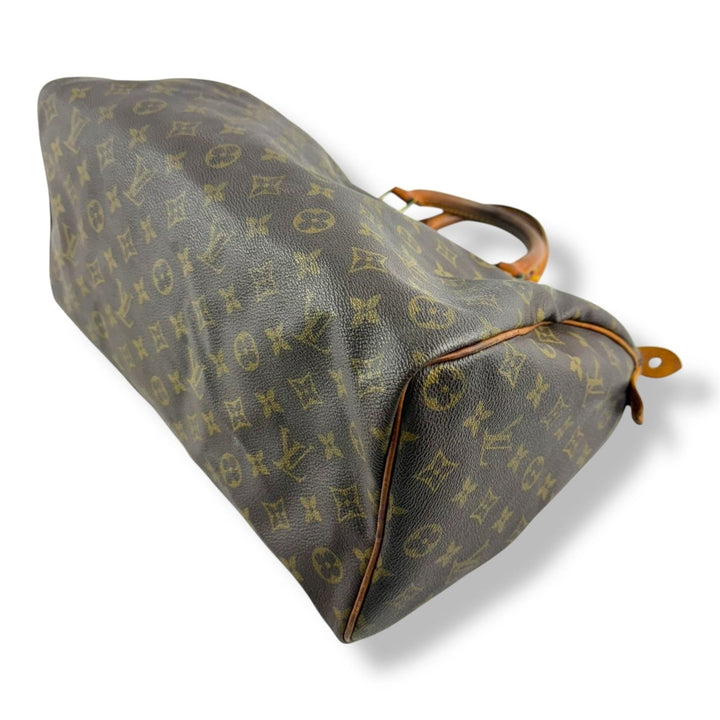 Louis Vuitton Speedy 35 Brown Monogram Handbag - Lux Central
