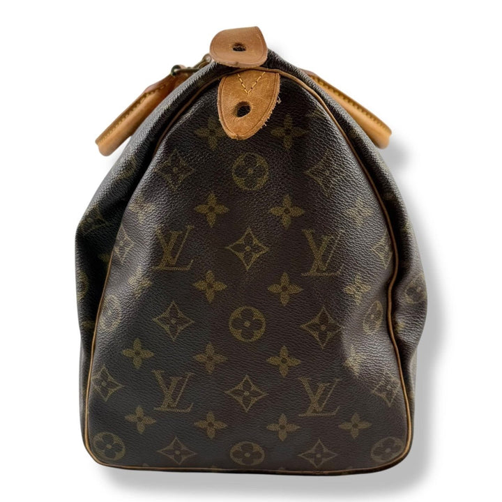 Louis Vuitton Speedy 35 Brown Monogram Handbag - Lux Central