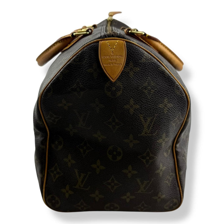Louis Vuitton Speedy 35 Brown Monogram Handbag - Lux Central