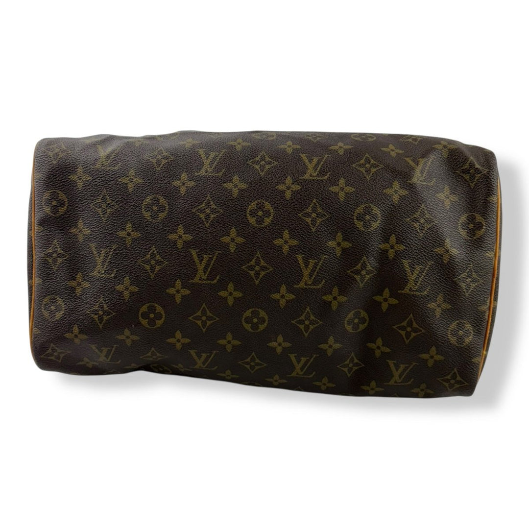 Louis Vuitton Speedy 35 Brown Monogram Handbag - Lux Central