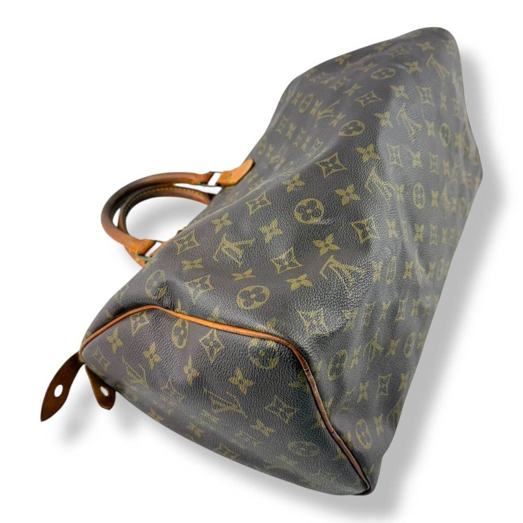 Louis Vuitton Speedy 35 Brown Monogram Handbag - Lux Central