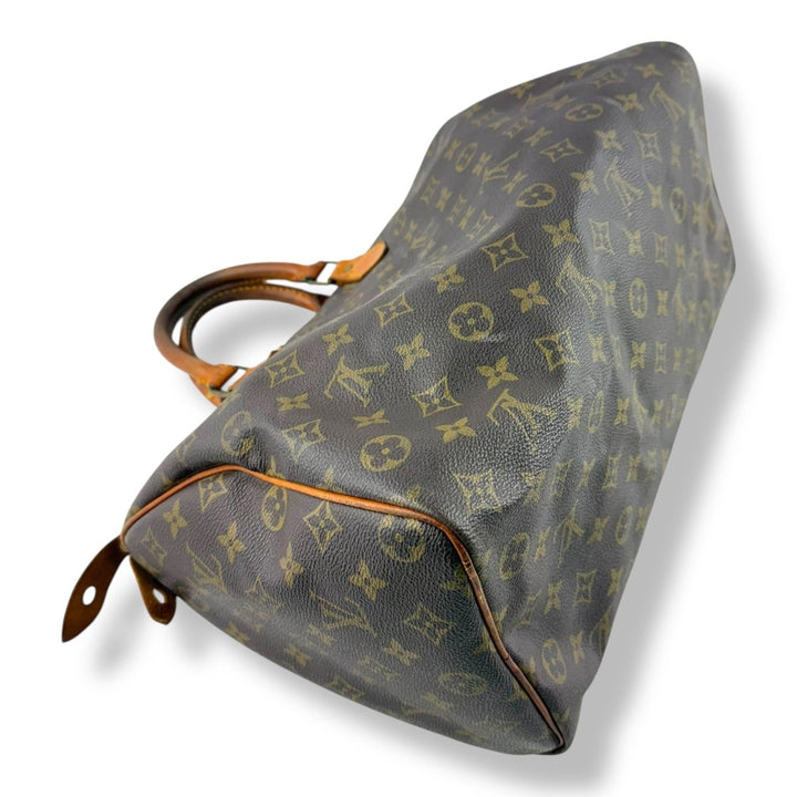 Louis Vuitton Speedy 35 Brown Monogram Handbag - Lux Central