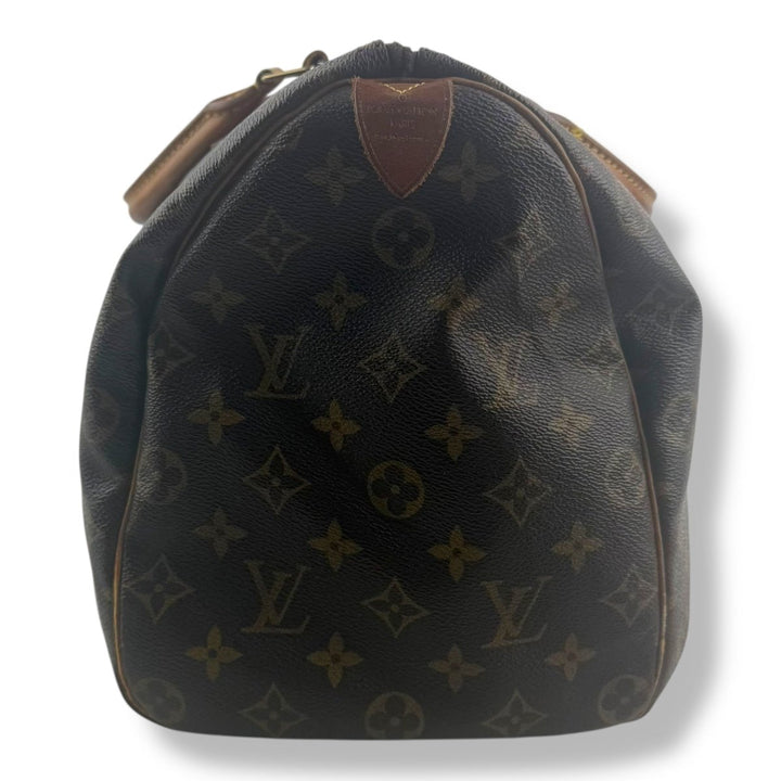 Louis Vuitton Speedy 35 Brown Monogram Handbag - Lux Central