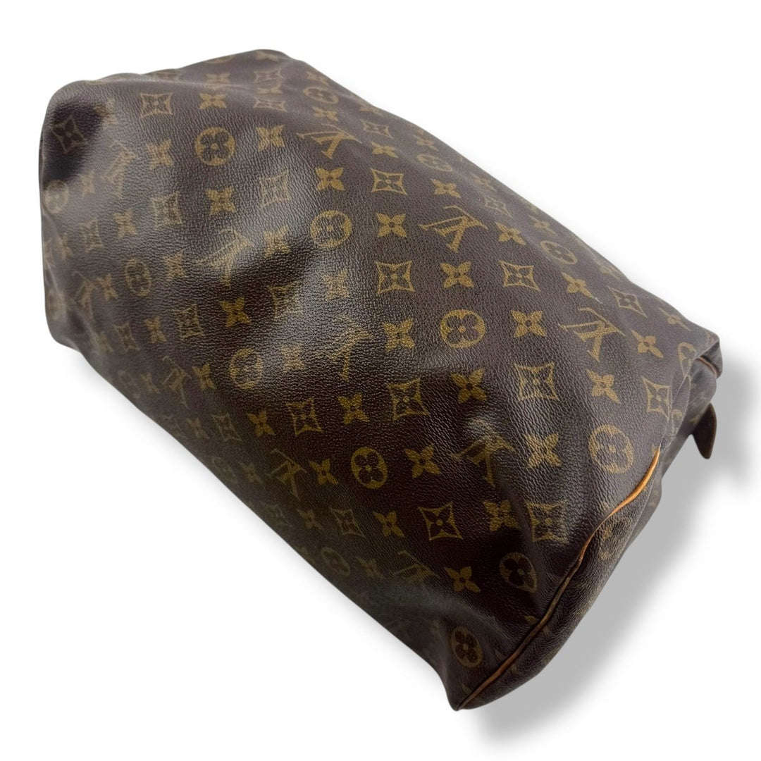 Louis Vuitton Speedy 35 Brown Monogram Handbag - Lux Central