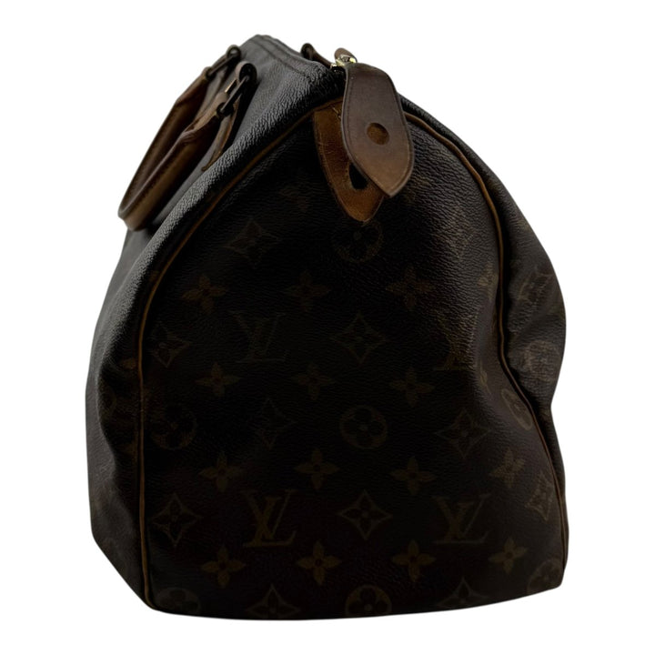 Louis Vuitton Speedy 35 Brown Monogram Handbag - Lux Central