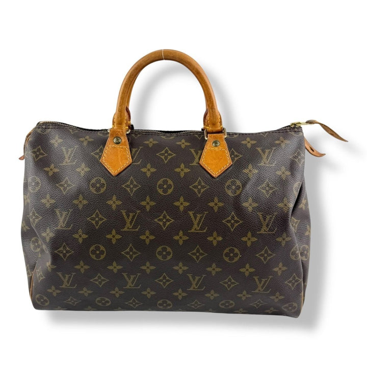 Louis Vuitton Speedy 35 Brown Monogram Handbag - Lux Central