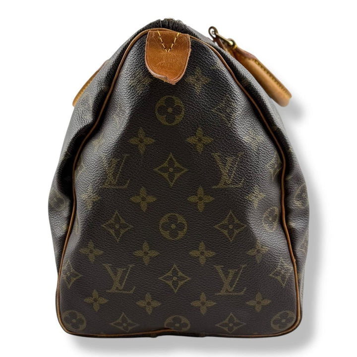 Louis Vuitton Speedy 35 Brown Monogram Handbag - Lux Central