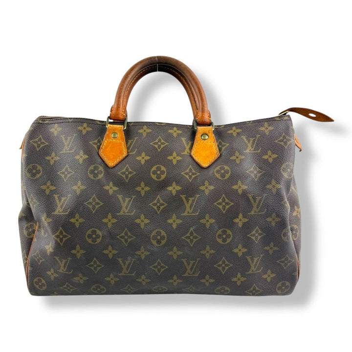 Louis Vuitton Speedy 35 Brown Monogram Handbag - Lux Central