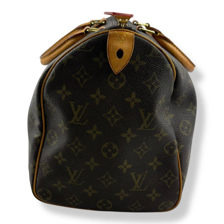 Louis Vuitton Speedy 35 Brown Monogram Handbag - Lux Central