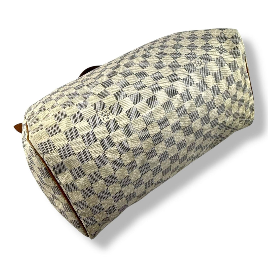 Louis Vuitton Speedy 35 Damier Azur Handbag - Lux Central