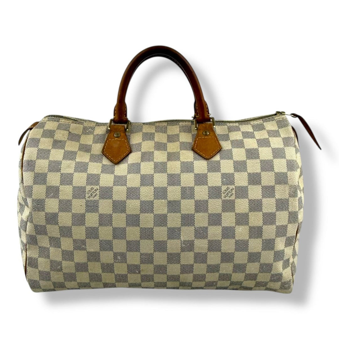 Louis Vuitton Speedy 35 Damier Azur Handbag - Lux Central