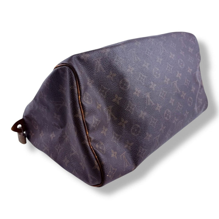 Louis Vuitton Speedy 35 Vintage Brown Monogram Handbag - Lux Central