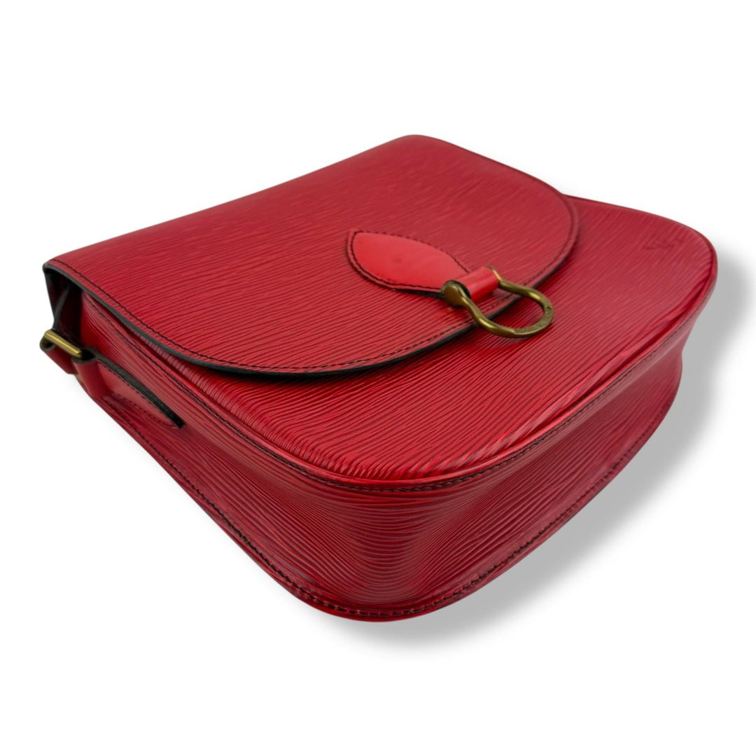 Louis Vuitton St Cloud Red Epi Leather Crossbody Handbag - Lux Central