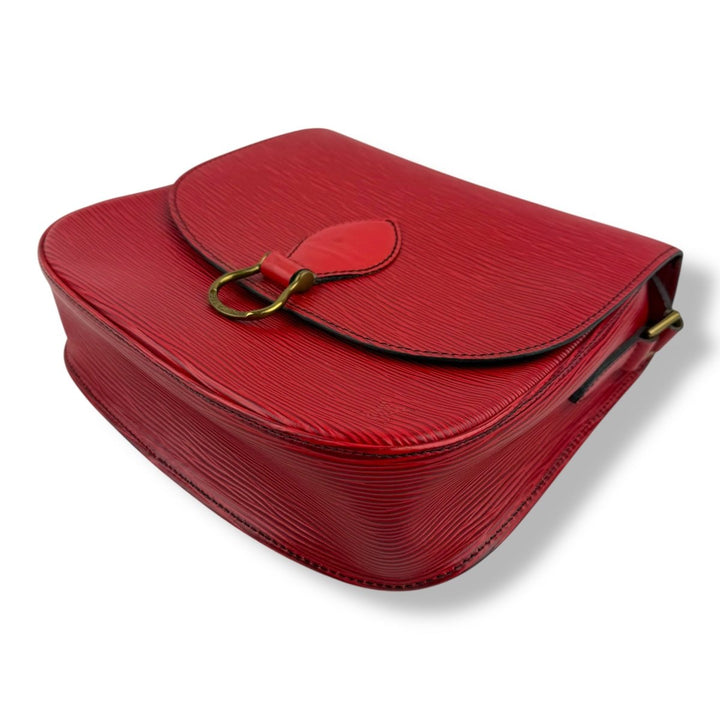Louis Vuitton St Cloud Red Epi Leather Crossbody Handbag - Lux Central