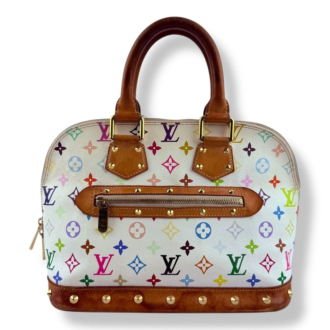 Louis Vuitton Takashi Murakami LV Monogram Multicolor Alma PM Handbag - Lux Central