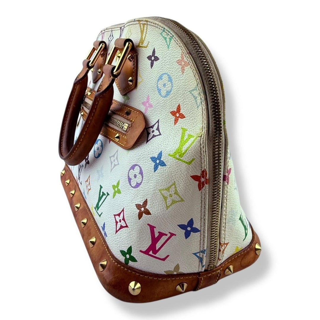 Louis Vuitton Takashi Murakami LV Monogram Multicolor Alma PM Handbag - Lux Central
