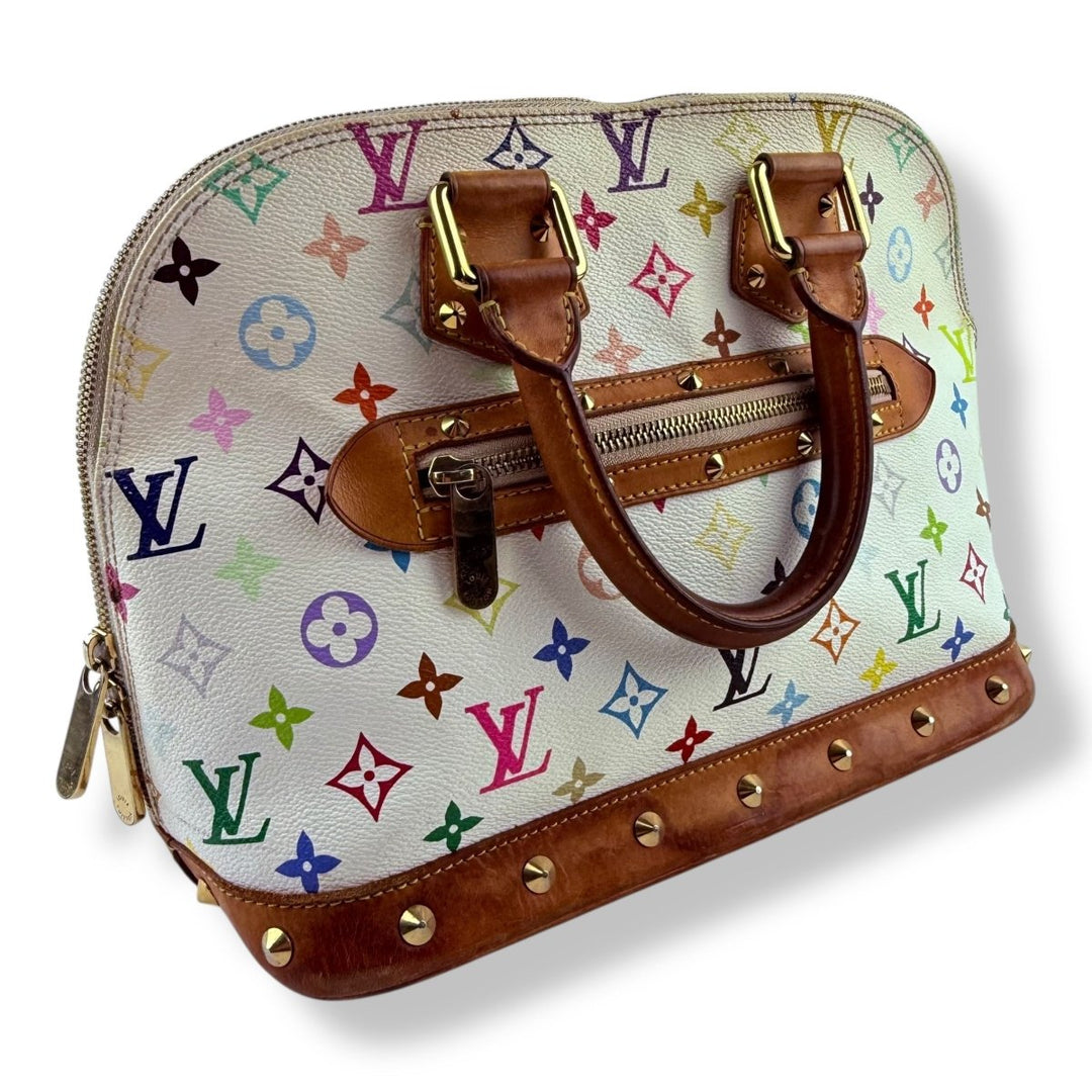 Louis Vuitton Takashi Murakami LV Monogram Multicolor Alma PM Handbag - Lux Central
