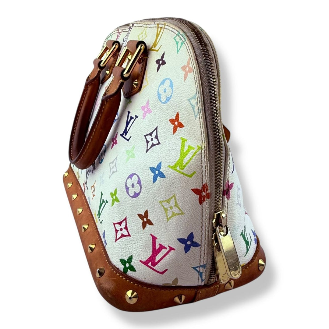 Louis Vuitton Takashi Murakami LV Monogram Multicolor Alma PM Handbag - Lux Central