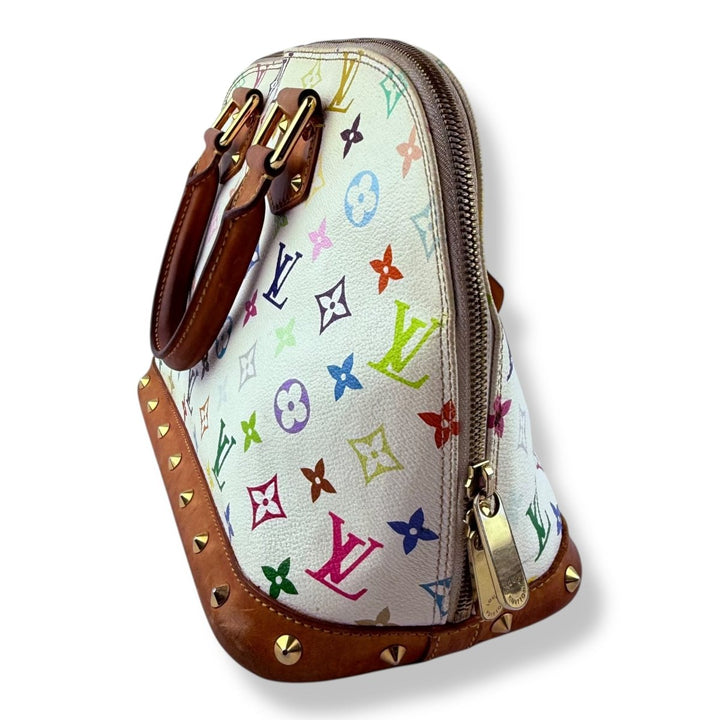 Louis Vuitton Takashi Murakami LV Monogram Multicolor Alma PM Handbag - Lux Central