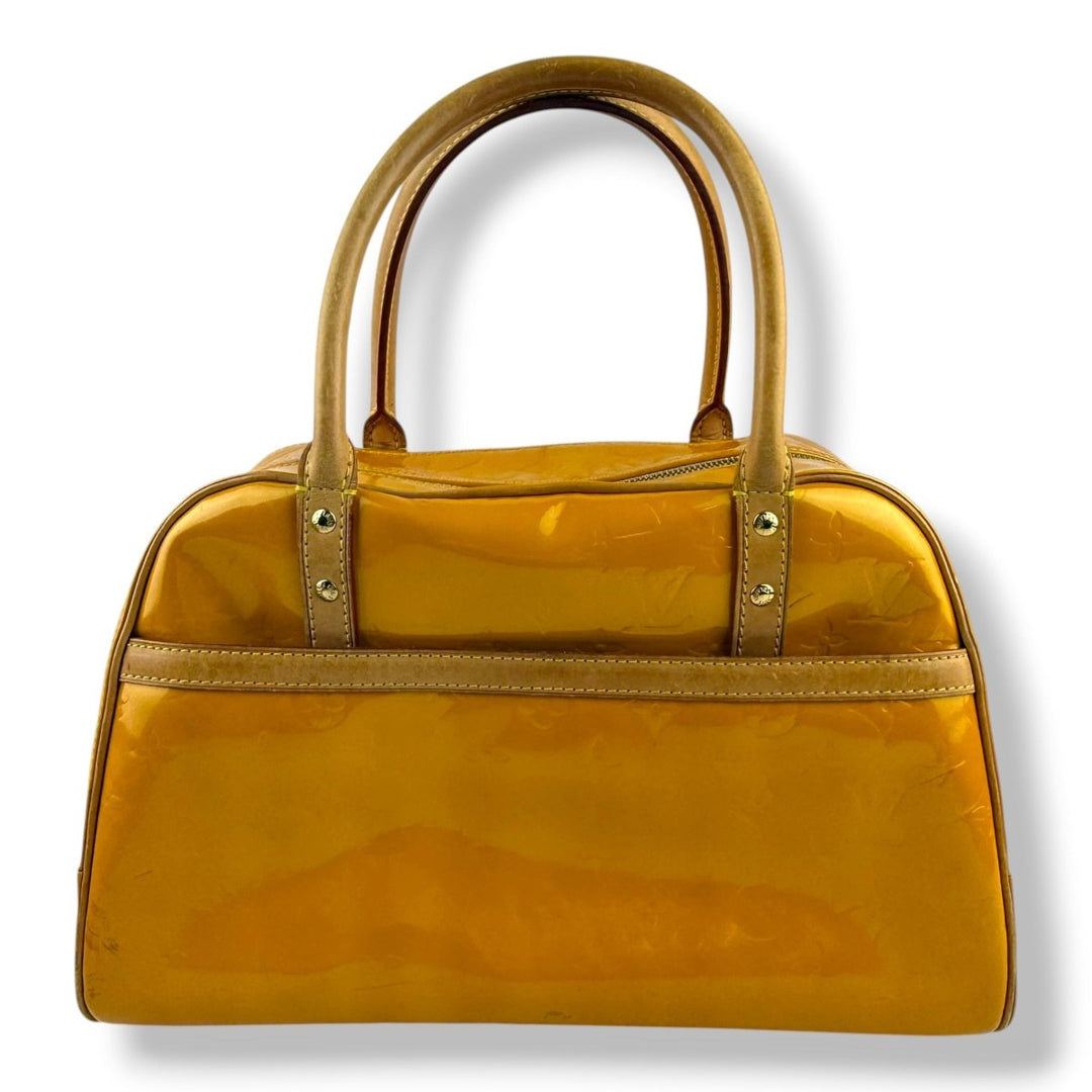 Louis Vuitton Tompkins Yellow Vernis Patent Leather Tote Bag - Lux Central