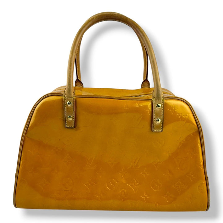 Louis Vuitton Tompkins Yellow Vernis Patent Leather Tote Bag - Lux Central