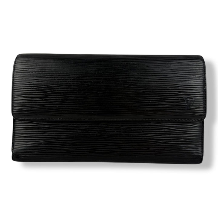 Louis Vuitton Trifold Black Epi Leather Femme Wallet - Lux Central