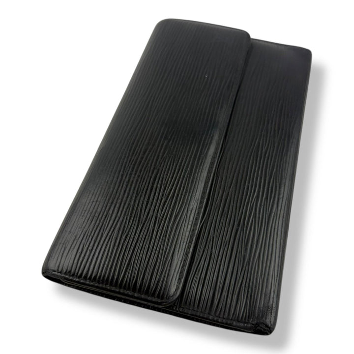 Louis Vuitton Trifold Black Epi Leather Femme Wallet - Lux Central