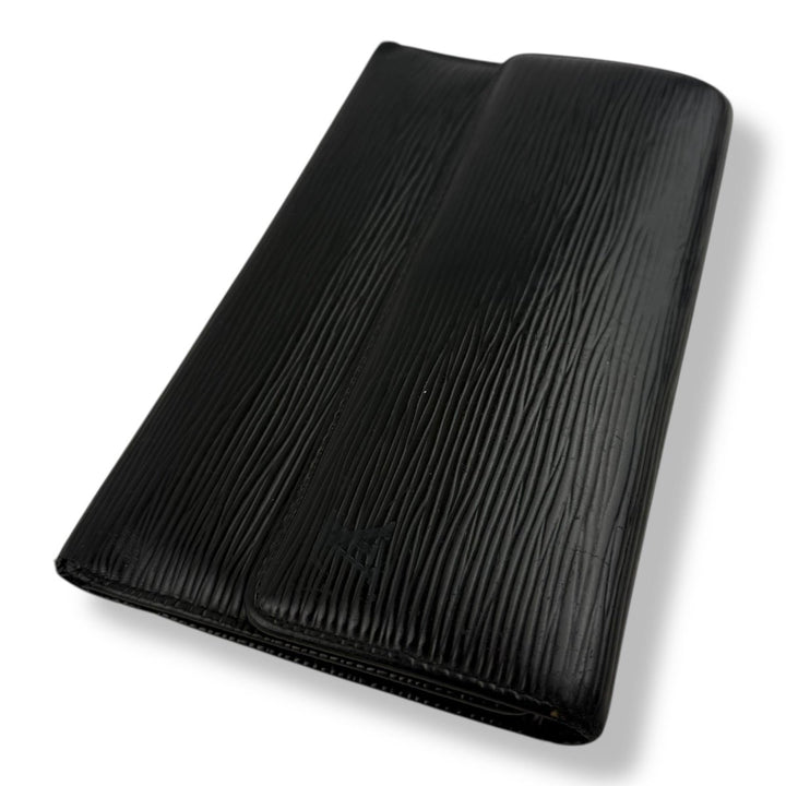 Louis Vuitton Trifold Black Epi Leather Femme Wallet - Lux Central