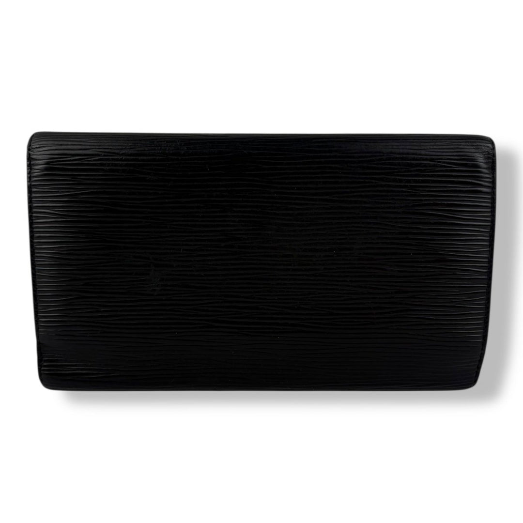 Louis Vuitton Trifold Black Epi Leather Femme Wallet - Lux Central