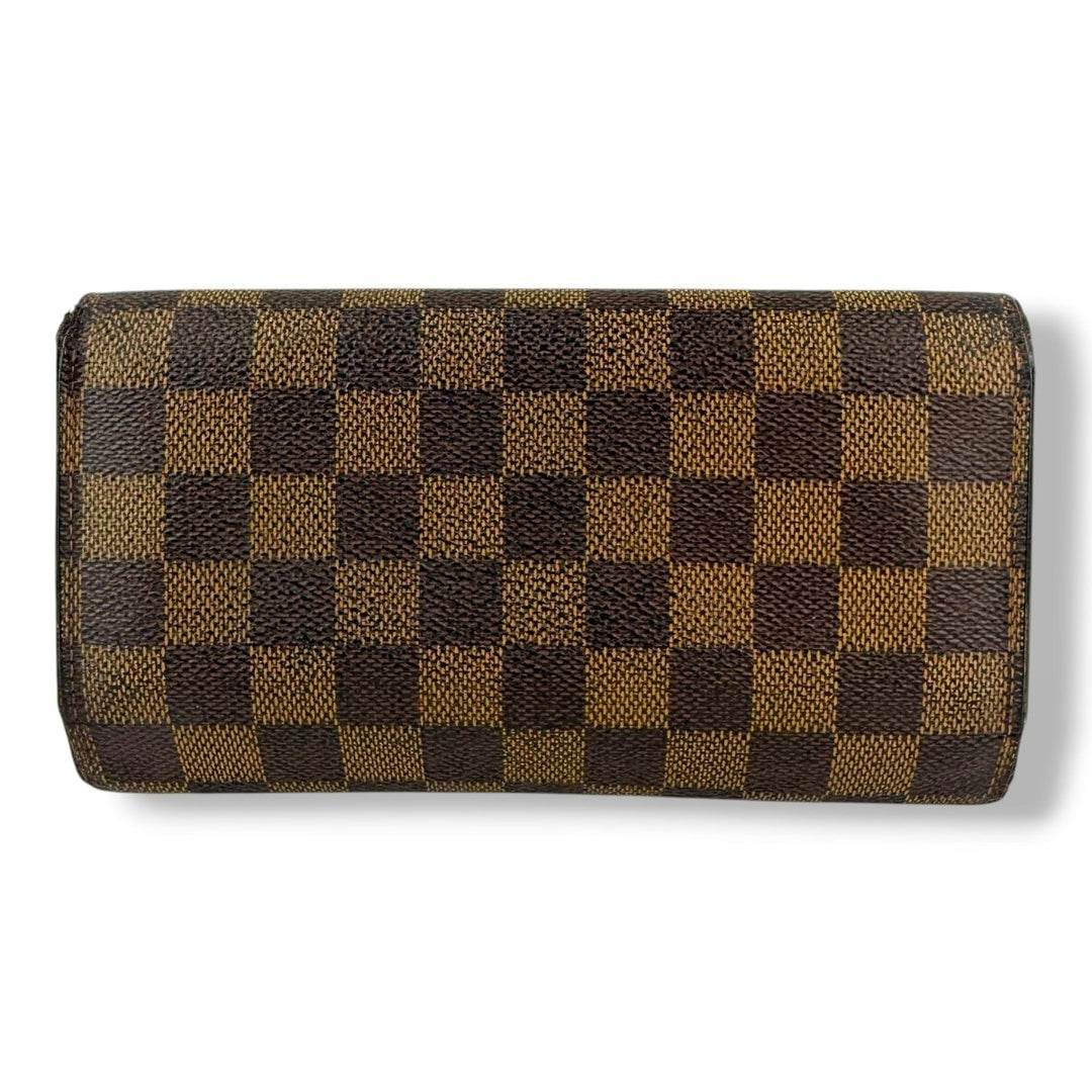 Louis Vuitton Trifold Brown Damier Femme Wallet - Lux Central