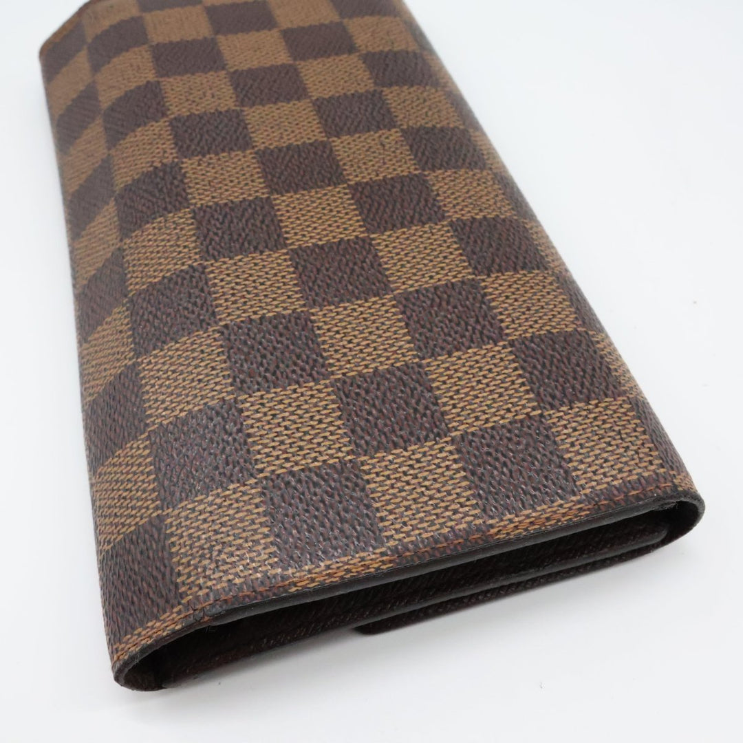 Louis Vuitton Trifold Brown Damier Femme Wallet - Lux Central