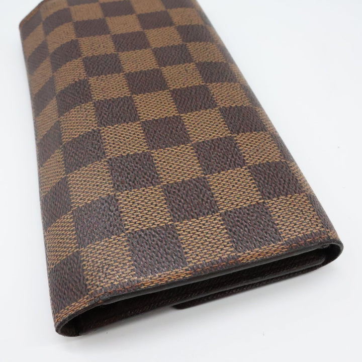 Louis Vuitton Trifold Brown Damier Femme Wallet - Lux Central