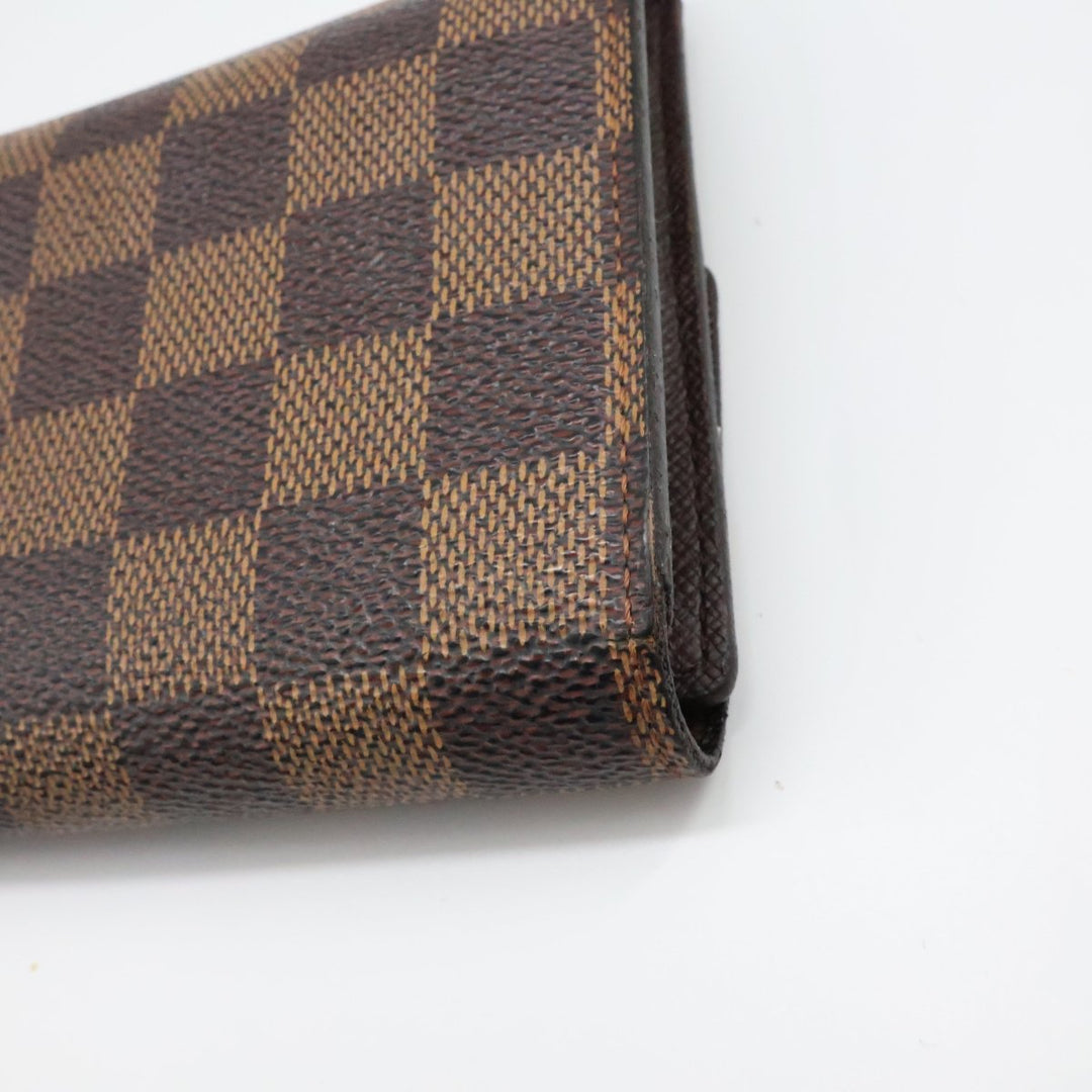 Louis Vuitton Trifold Brown Damier Femme Wallet - Lux Central