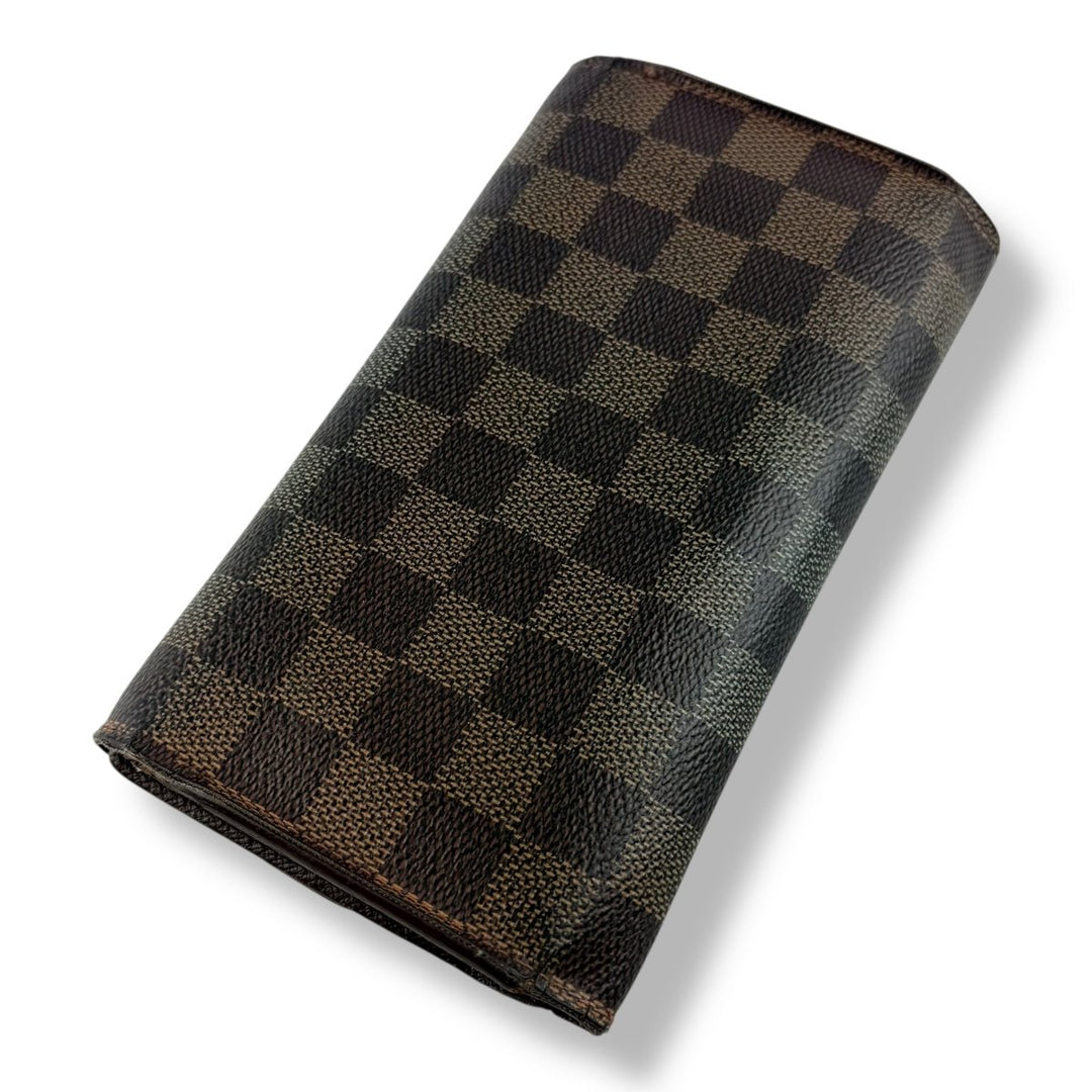 Louis Vuitton Trifold Brown Damier Femme Wallet - Lux Central